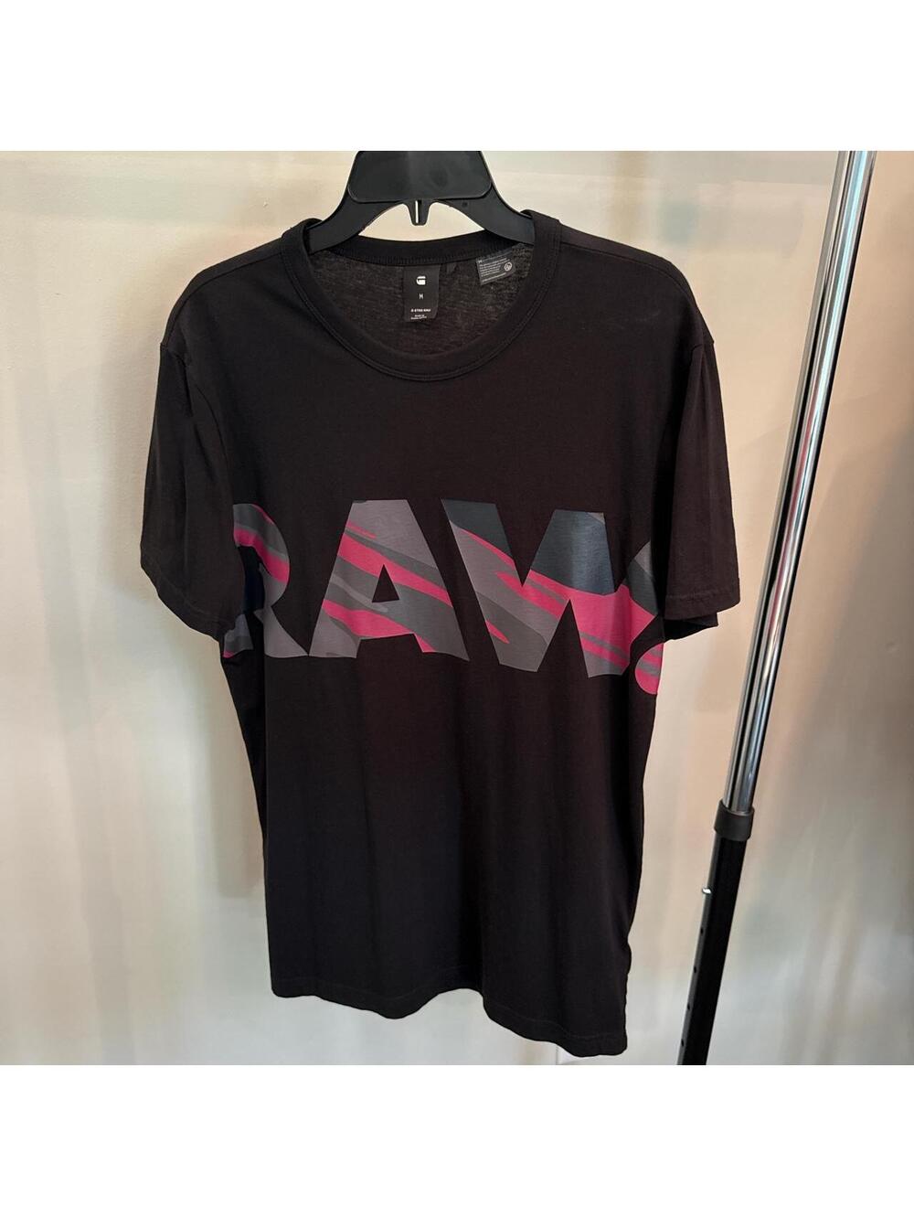 G Star Raw Men's Black and Grey Tshirt